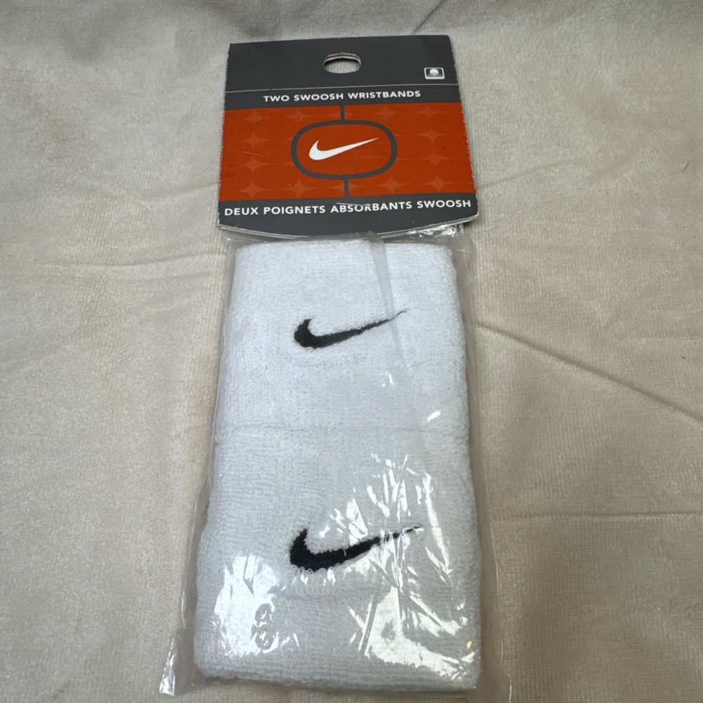 Nike Wristbands Single Wide Vintage Swoosh 2 Pack Basketball 90s‎